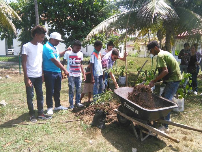 30 ÁRBOLES FRUTALES FUERON SEMBRADOS EN LA MARÍA